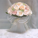 魔小宅六一端午節(jié)新娘手捧花結(jié)婚婚禮求婚領(lǐng)證手捧花拍照道具仿真花束 香檳色 手捧花【成品】