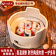陶煲王圍爐煮茶碳爐港式打邊爐家用燒烤爐陶瓷泡茶壺茶具明火木炭茶爐 24#碳爐+30#提手格網(wǎng)