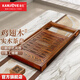 金灶（KAMJOVE）全自動(dòng)上水功夫茶具套裝 茶道泡茶壺 雞翅木茶盤(pán)套裝茶臺R-350A 單木雕茶盤(pán)框架
