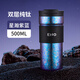 ENO純鈦保溫杯男女高顏值咖啡杯新款大容量泡茶水杯子生日禮品定制 星瀚紫蘭【純鈦】私享裝 500ml