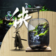丘辰青苔蘚微景觀生態(tài)瓶DIY辦公室內(nèi)桌面綠植養(yǎng)魚瓶植物盆栽成品禮物 俠