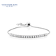 GEM STONE KING手鏈女夏925銀鑲奧地利合成立方氧化鋯石手鏈新款紀念日禮物