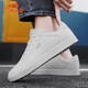 貴人鳥(niǎo)男鞋春夏季男士鞋子休閑鞋潮滑板小白鞋運動(dòng)鞋 全白 41