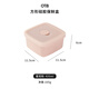 OTB硅膠保鮮盒食品級冰箱專(zhuān)用水果收納盒可微波爐加熱飯盒密封便當盒 方形400ml—蜜桃粉 單件裝