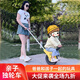 ZHIO親子獨(dú)輪車便攜遛娃神器戶外游玩露營大輪輕便出行兒童玩具 幸運(yùn)黃