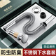 OLEWA【德國】面盆下水器套裝彈跳不銹鋼防臭下水管洗手臺(tái)軟管排水配件 【有孔】大彈跳+304防臭排水管 304不銹鋼丨升級(jí)大彈跳