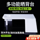 曇蓓漫烏龜曬臺爬臺生態(tài)缸曬背臺巴西龜草龜爬梯休息喂食平臺多功能龜箱 烏龜曬背臺【單梯白色大號】 （24.3*30*5.5cm）