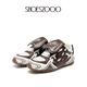 SHOESZOOO原創(chuàng  )芭蕾風(fēng)德訓鞋2025秋冬季新款休閑百搭阿甘運動(dòng)鞋女 摩卡棕 40