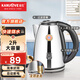 金灶（KAMJOVE）家用茶臺(tái)燒水壺 304不銹鋼電熱水壺全鋼壺體2L大容量自動(dòng)斷電 熱水壺大功率快速燒水T-190 2L 多重安全防護(hù)