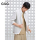 GXG男裝七分袖襯衫2025年夏季新品 條紋 175/L