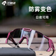 蘭帕達 防霧變色騎行眼鏡專業(yè)自行車風(fēng)鏡防風(fēng)公路車山地車護目鏡 豆蔻紫
