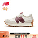 NEW BALANCE NB327系列女鞋透氣百搭時(shí)尚休閑鞋 WS327KA灰色/米白/酒紅 39 (腳長(cháng)25cm)