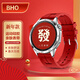 BHO適用華為手表gt5/gt6/pro表帶watch4pro/watch3/gt4/watch3pro/gt3pro新年款紅色蛇年尼龍編織喜慶 【ZN58】硅膠表帶-紅色 【46/48MM表盤(pán)】22