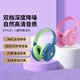 Tribit趣倍 兒童頭戴藍牙耳機 網(wǎng)課學(xué)習主動(dòng)降噪益智沉浸式故事音樂(lè )學(xué)生耳機 有線(xiàn)通話(huà)耳機 粉色