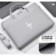 惠普HP星Book Pro14電腦包輕薄辦公筆記本電腦包14/15.6英寸單肩 灰色白標 +同色肩帶 14英寸