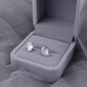 GOLDO JEWELRY925銀白玉髓熔巖耳釘女氣質(zhì)簡(jiǎn)約銀耳釘禮物耳飾白瑪瑙耳釘首飾 熔巖耳釘（白金）925銀+無(wú)盒
