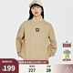 卡帕（Kappa）套頭衫女簡(jiǎn)約運動(dòng)休閑衛衣純色百搭圓領(lǐng)長(cháng)袖K0D82WT70 灰卡其-602 L