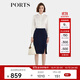 PORTS寶姿年秋冬新品女裝半身裙ALL9S003NWQ088 NAVY L (8)