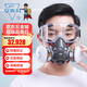 安爽利(ASL)防毒面具面罩口罩活性炭KN95級(jí)防噴漆油漆苯防甲醛打農(nóng)藥防護(hù)面罩 PS防毒防塵+防霧眼鏡+24片濾棉