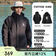 駱駝（CAMEL）夾棉沖鋒衣男女硬殼外套防風防水進藏棉服登山服 A14CF04678