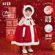 長(cháng)命富貴嬰兒斗篷紅色厚款寶寶外出披風(fēng)防風(fēng)抱被冬季女童新年衣服拜年外套 龍章鳳姿 90 cm（0-3歲）均碼