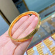 恩碩黃金手鐲女士999足金CNC車(chē)花光面金鐲子520禮物情人節(jié)禮物送女友 窄版 56MM內(nèi)徑 約5.6克 多退少補(bǔ)