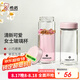 希諾（HEENOOR） 玻璃杯單層女士花茶杯加厚帶蓋水杯小巧便攜家用少女心杯子 粉色 260ml