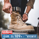 馬登馬丁靴男潮百搭高幫靴子沙漠靴英倫風(fēng)鞋子工裝靴男靴子七夕禮物 沙色  馬登工裝 43 (265mm)