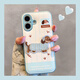 藍(lán)妮子 適用 蘋(píng)果16pro/max手機(jī)殼iphone15promax手機(jī)殼女生蘋(píng)果13卡通14pro/max可愛(ài)保護(hù)套15pro男款16 2F藍(lán)白條紋-立體藍(lán)條紋耳機(jī)狗狗 蘋(píng)果16ProMax