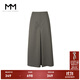麥檬MM麥檬商場同款23年秋冬新款簡約a字長款半身西裝裙女5EA140881 深軍綠 L