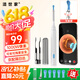 潔世家可視挖耳勺掏耳勺帶鑷子掏耳朵神器可視可夾采耳工具套裝H1象牙白