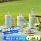 樂扣樂扣（LOCK&LOCK）多巴胺保溫保冷咖啡杯男女學(xué)生桌面帶把手水杯子560ML白藍(lán)色