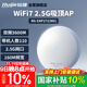 銳捷（Ruijie）WiFi7 2.5G無(wú)線(xiàn)吸頂ap RG-EAP272(MG) 千兆雙頻3600M 160M頻寬 企業(yè)級全屋wifi路由 酒店別墅MESH