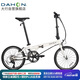 大行（DAHON）折疊自行車20英寸18速男女式公路折疊車KAC083 白色