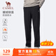 駱駝（CAMEL）薄絨直筒男褲防潑水休閑運動(dòng)長(cháng)褲子 C15CABLH036 幻影黑 XL