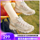 斯凱奇（Skechers）奶茶熊QQ豆乳秋季新款女鞋潮流復古老爹鞋舒適增高運動鞋 自然色/NAT 38