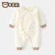 新生兒連體衣嬰兒無(wú)骨哈衣春秋純棉初生和尚服爬服男女寶寶內衣服 四季款-（小星星連體衣） 52cm(0-1個(gè)月)