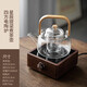WINTERPALACE電陶爐圍爐煮茶器玻璃茶壺家用泡茶壺加熱燒水壺耐熱功夫茶具套裝 電陶爐+贈品玻璃茶壺 1000ml
