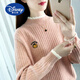迪士尼（Disney）11大童毛衣女秋冬裝13女孩半高領(lǐng)12-15歲初中小學(xué)生14打底針織衫 粉色 170 M(建議80-95斤)