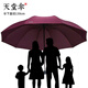 天堂傘十骨加大抗風(fēng)雙人大雨傘三人大傘折疊男女學(xué)生商務(wù)定制logo廣告?zhèn)?33212E碰十骨三人雨傘【暗紅】