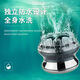 科美（kemei）飛碟理發(fā)器KM-887光頭神器自主剃光頭寸頭電推剪液晶數顯全身可水洗 1.5小時(shí)快充 金色