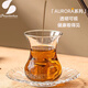 帕莎帕琦土耳其進(jìn)口INS玻璃咖啡杯紅茶杯水杯家用熱飲杯子配碟子茶具套裝 北極光杯碟套裝155ml-單只裝