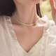 紅妝諾 送對象浪漫禮物女淡水珍珠吊墜鎖骨項鏈女士輕奢風(fēng)七夕禮物首飾 L1734迷你珍珠項鏈 【證書(shū)+禮盒】老送婆閨蜜禮物