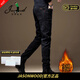 JASONWOOD高端品牌牛仔褲春秋款男彈力修身小腳商務(wù)休閑百搭顯瘦褲子男褲 高檔 黑色 【現貨速達】 加絨 秋冬款 XXS 34 二尺七