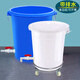 木野村帶水龍頭儲水桶大號塑料桶帶出水口圓桶帶排水養魚(yú)桶大白桶帶輪子 150L無(wú)蓋/白色/帶排水閥[不帶輪]