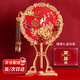 聽(tīng)枝團扇結婚新婚禮物送新人喜扇秀禾古風(fēng)扇子送閨蜜新娘 比翼雙飛紅面成品扇+扇架+禮盒