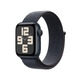 Apple Watch SE 2024款智能手表40毫米午夜色鋁金屬表殼濃墨色回環(huán)式表帶【GPS】