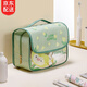 fancyfree可愛(ài)手提洗漱包大容量干濕分離透明防水便攜洗漱收納包男女士出差 蘋(píng)果綠