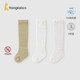 童泰（TONGTAI）嬰兒襪子初生寶寶長(cháng)筒襪透氣提花襪無(wú)骨襪頭寬口襪綠色1-3歲