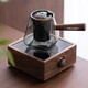 領(lǐng)藝茶壺煮茶壺煮茶器電陶爐加熱燒水壺側(cè)把玻璃壺+相思木電陶爐